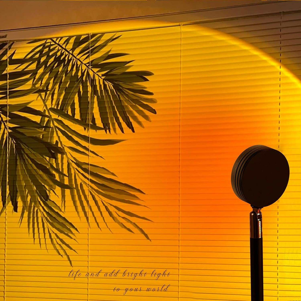 Sunset Lamp, Sunset Light Projection Lamp Led, Romantic Visual Led Light,180 Degree Rotation Sunset Light USB Sunset Glow Light Warm Romantic Visual Night Decorative Lights for Photo Blog