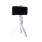 Extendable Bluetooth selfie stick tripod with remote shutter and 360° rotation for phone photography