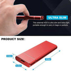 Portable SSD external hard drive with large capacity and wide device compatibility for fast data transfer and storage