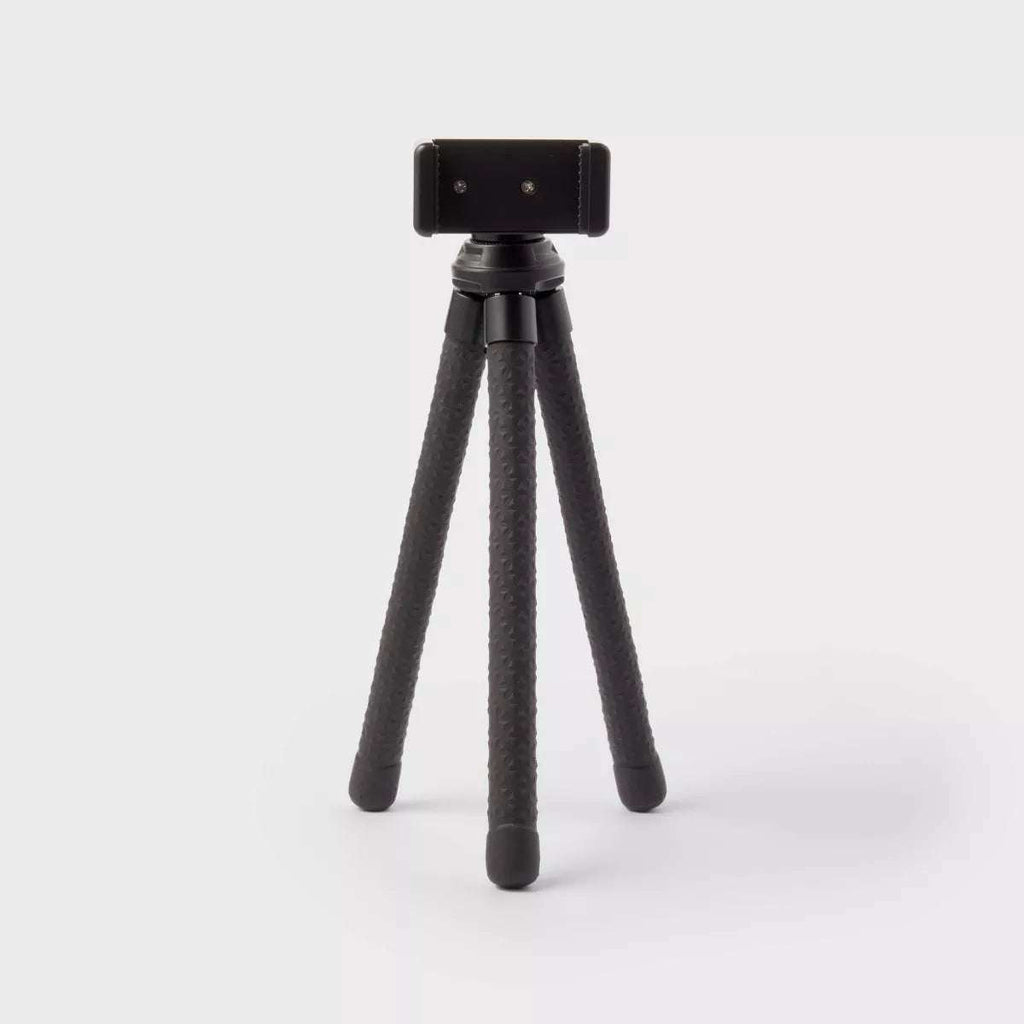 Flexible Tripod by heyday with ball head and universal mount for cameras and smartphones