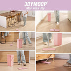 Microfiber Wet Flat Mop and Bucket Set for Home