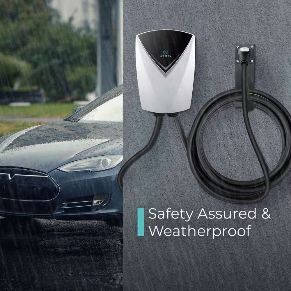 Tesla (NACS) V-Box Pro Electric Vehicle Charging Station (Wi-Fi) 48 Amp with App Control-Level 2-EV Charger (240-Volt)