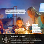 Kasa Smart Wifi Bulbs A19 9W – 16 Million Colors + Warm/Cool White, Alexa/Google