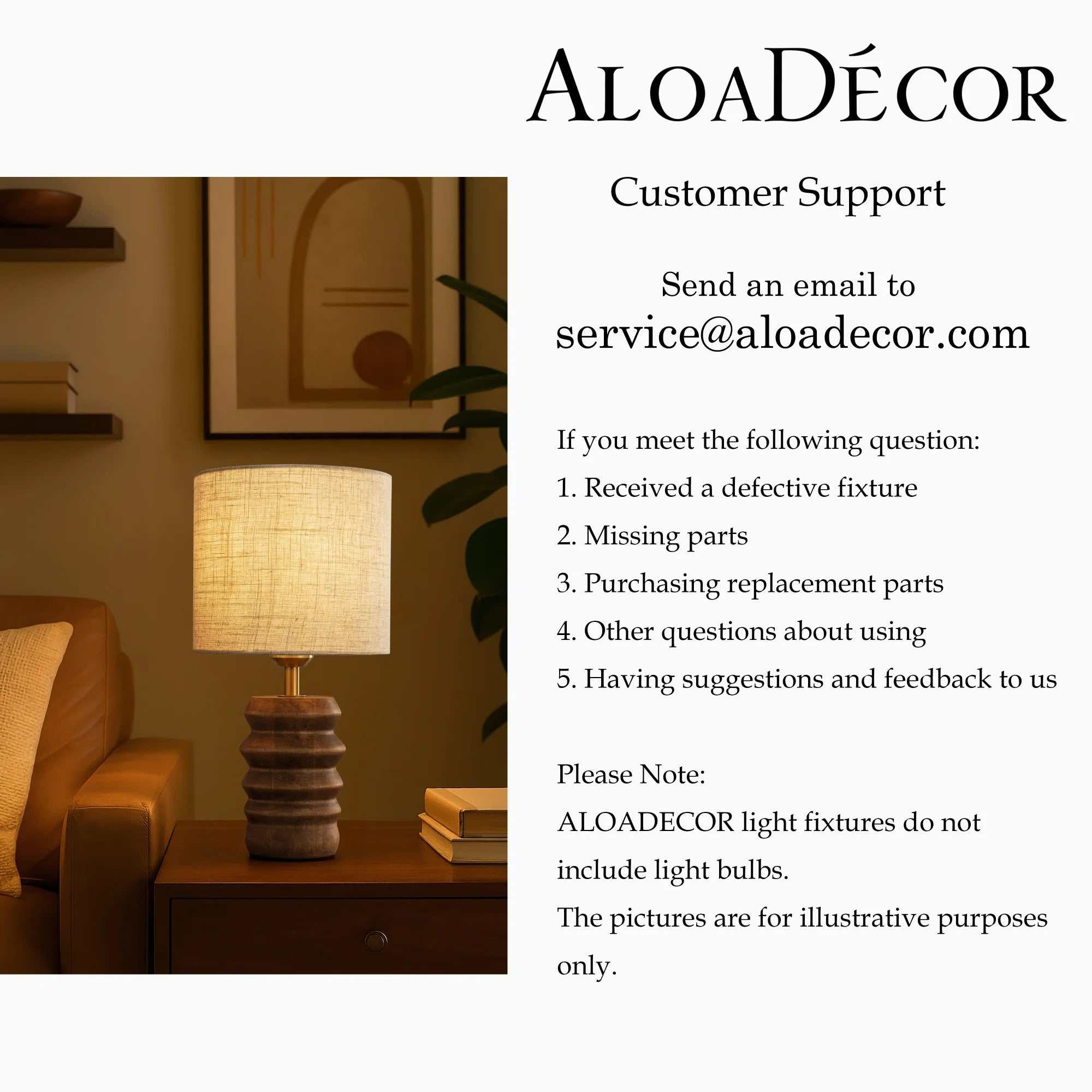 15'' Japandi Solid Wood Base Table Lamp Modern Classic Nightstand Lamp with Beige Fabric Shade for Bedside Foyer Dining Room