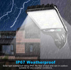 LED solar pathway lights outdoor waterproof garden with motion sensor and remote control