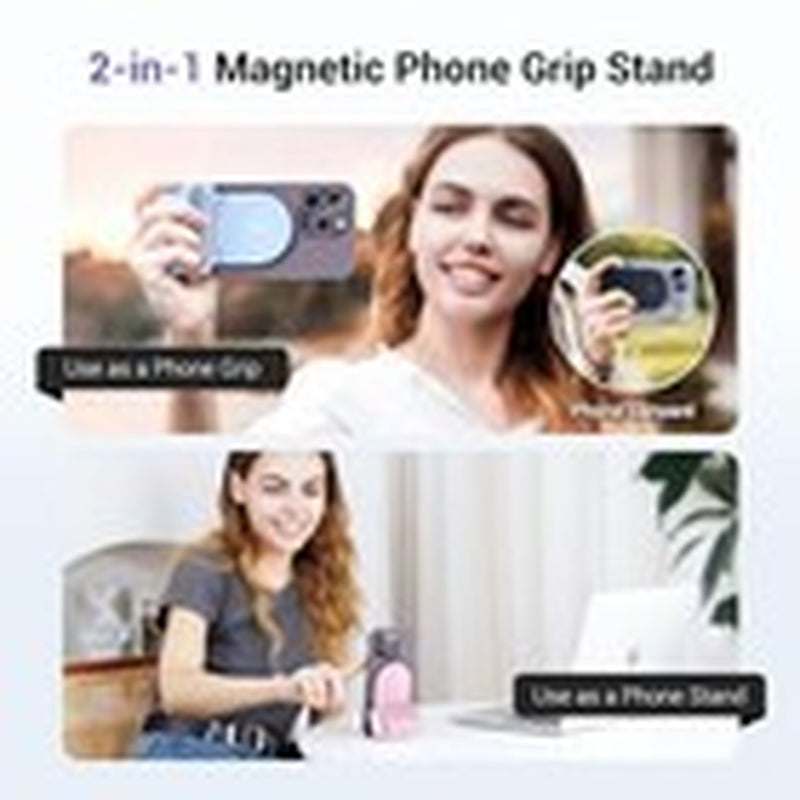 Magnetic Phone Camera Grip Handle with Wireless Shutter Remote, Magsafe Black