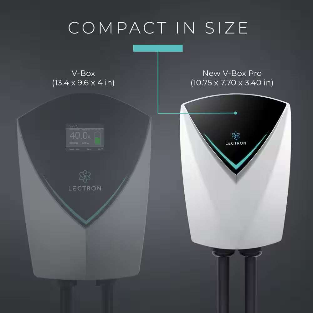 Tesla (NACS) V-Box Pro Electric Vehicle Charging Station (Wi-Fi) 48 Amp with App Control-Level 2-EV Charger (240-Volt)