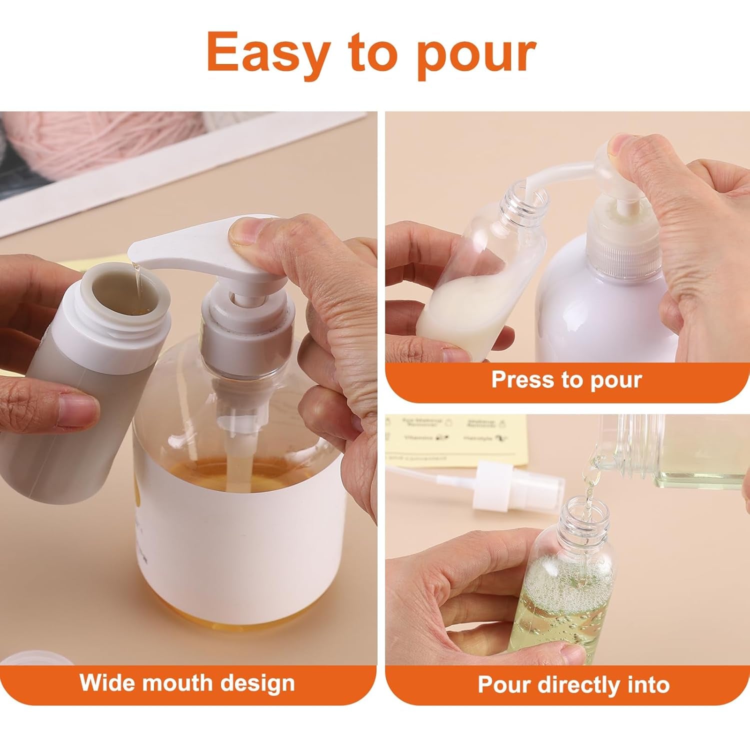 Travel Bottles TSA Approved 15 Pack,2.9Oz Silicone Refillable Size Containers, BPA Free Travel Tubes Toiletries for Cosmetic Shampoo Cream Conditioner Lotion Soap（2.9 OZ Multicolor）