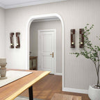 Brown Metal Leaf Wall Sconce with Scroll Designs (2- Pack)