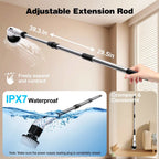 Electric Spin Scrubber cordless with 9 brush heads cleaning bathroom tiles and grout efficiently