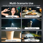 Magnetic Fill Light for Pocket 3, 8700K Action Camera Fill Light Attachment with 3 Color Modes Adjustable Brightness Fast Charging and IPX4 Waterproof for DJI Osmo Action 5 Pro/4