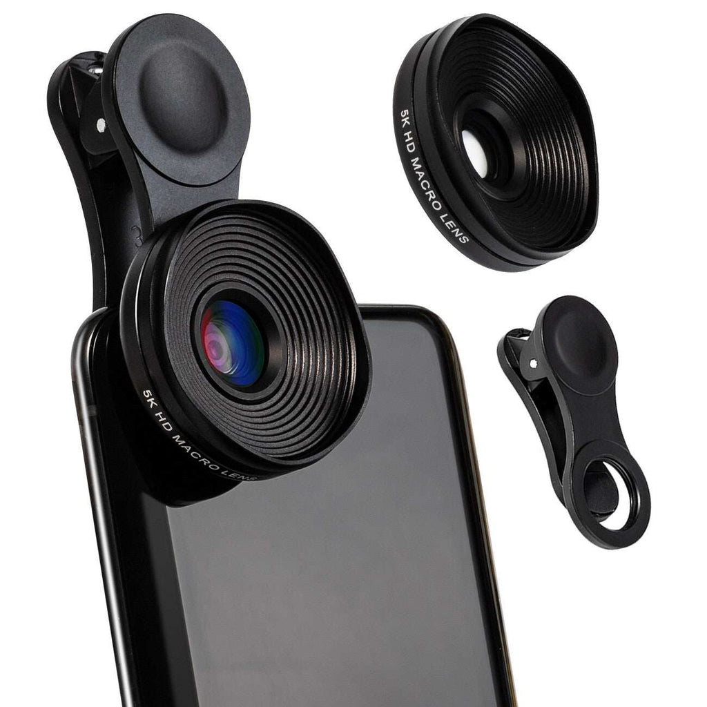 Professional 5K HD Phone Camera Photo Lens 20X Macro Lens Clip on Phone Kit Clip