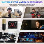 Microphone for Podcast Equipment Bundle and Studio Recording Equipment,Usb Microphone,Microphone for Computer,Perfect for Recording Podcasts and Live Streaming