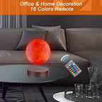 Levitating Floating Moon Lamp with 16 Colors Wireless LED Night Light , Magnetic Levitation Rotating Ball , Room and Office Decor
