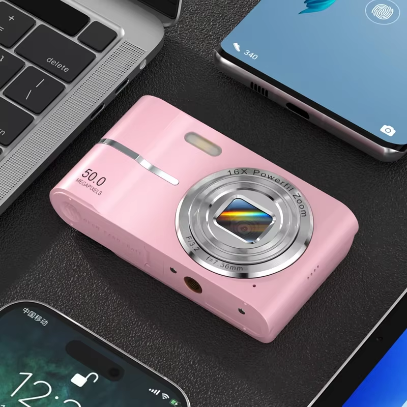 4K Digital Camera 50MP 16X Student Camera Outdoor Anti-Shake Digital Video Camera Flash Video Recorder Small Video Camera