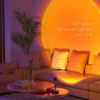Sunset Lamp, Sunset Light Projection Lamp Led, Romantic Visual Led Light,180 Degree Rotation Sunset Light USB Sunset Glow Light Warm Romantic Visual Night Decorative Lights for Photo Blog