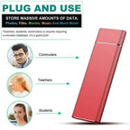 Portable SSD external hard drive with slim design, large capacity, and wide device compatibility for fast data transfer and storage