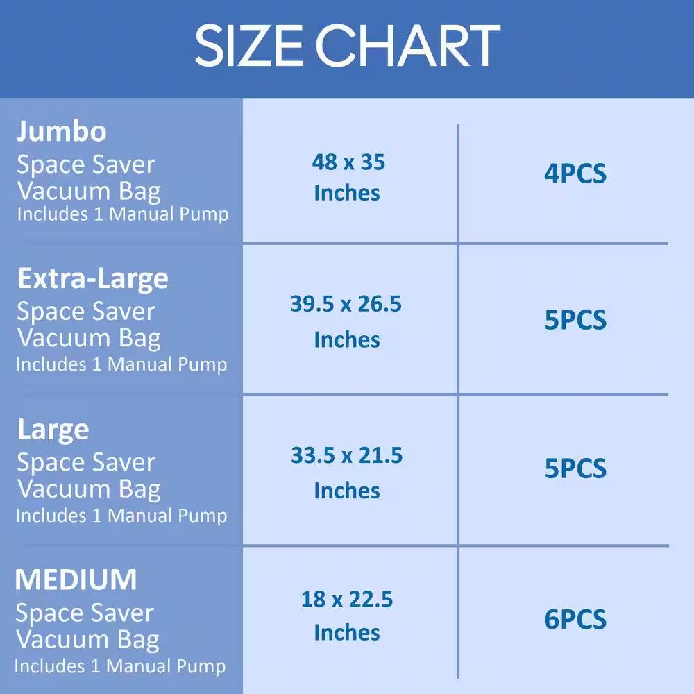 Home Vacuum Storage Bags (20-Pack)