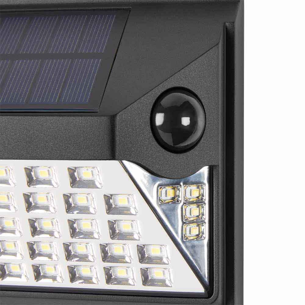 1000 Lumen Motion Sensor Flood Light, 2.34 X 8.19 X 5.85", Solar and Battery Powered