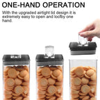Airtight Food Storage Containers with Lids, 7 PCS BPA Free Kitchen Plastic Storage Containers for Dry Food,Flour and Sugar, for Pantry Organization and Storage