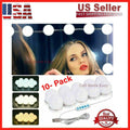 10 LED make up mirror lights vanity kit with dimmable bulbs and USB power supply
