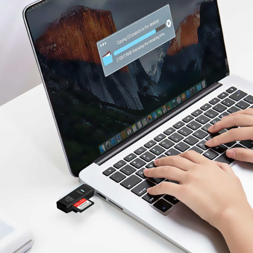 USB3.0 Micro SD Card Reader, 5Gbps 2-In-1 SD Card Reader to USB Adapter, Wans...