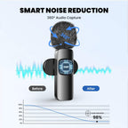 Wireless Lavalier Microphone with Magnetic Clip, Mini Mic for Iphone...