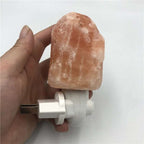 Himalayan Salt Lamp hand carved natural crystal night light with plug and warm white glow