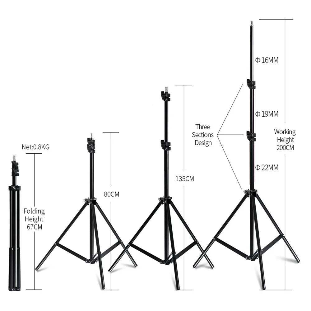 Photography 50X70Cm Softbox Lighting Kits Professional Light System with E27 Photographic Bulbs Photo Studio Equipment