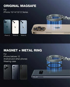 NEW Dual Magnetic Phone Holder 1/4" Screw Tripod Mount for Magsafe Iphone 16 15 14 13 12 Pro Max Android Gym Magnet Phone Stand