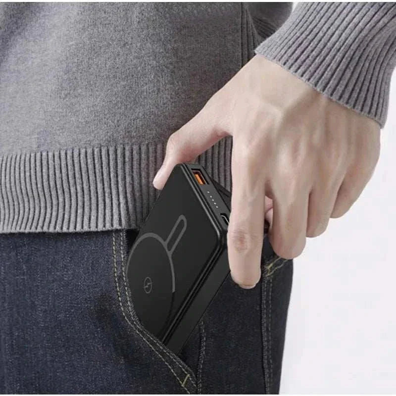 10000/5000Mah Magnetic Portable Power Bank - Fast Charging, 12W Large Capacity Power Bank, Suitable for Outdoor Travel