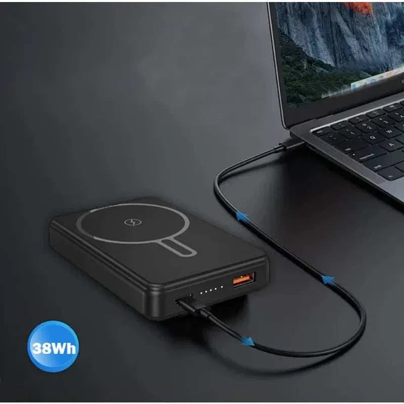10000/5000Mah Magnetic Portable Power Bank - Fast Charging, 12W Large Capacity Power Bank, Suitable for Outdoor Travel