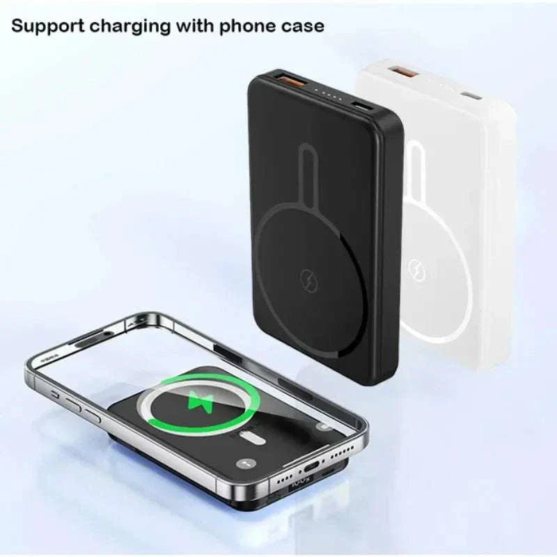10000/5000Mah Magnetic Portable Power Bank - Fast Charging, 12W Large Capacity Power Bank, Suitable for Outdoor Travel