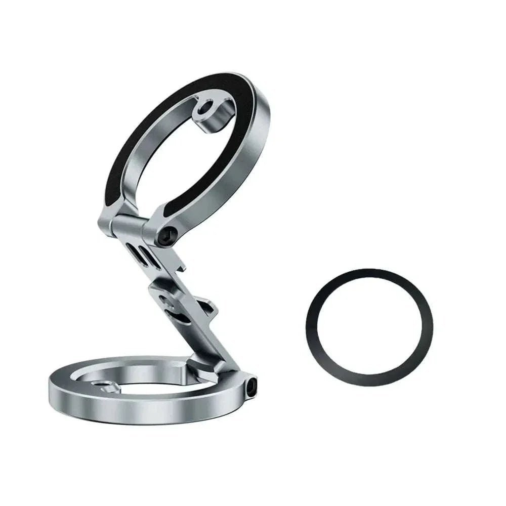 NEW Dual Magnetic Phone Holder 1/4" Screw Tripod Mount for Magsafe Iphone 16 15 14 13 12 Pro Max Android Gym Magnet Phone Stand