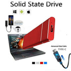 Portable SSD external hard drive with large capacity, lightweight metal shell, and wide device compatibility for fast data transfer
