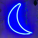 Blue Moon Neon Sign LED light for bedroom wall decoration