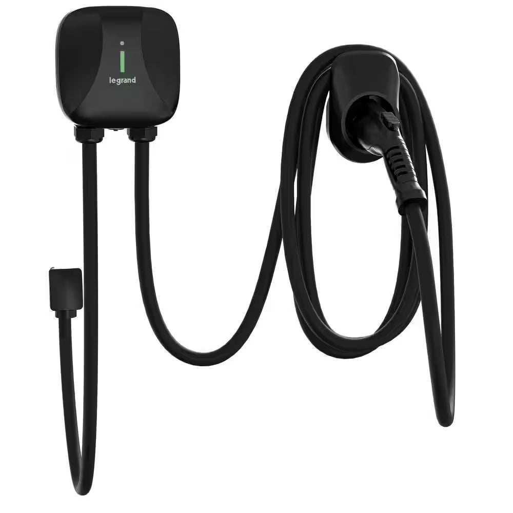 Plug-In 40 Amp 9.6Kw Level 2 EV Charger for Home, 14-50P Plug, Indoor/Outdoor, Black