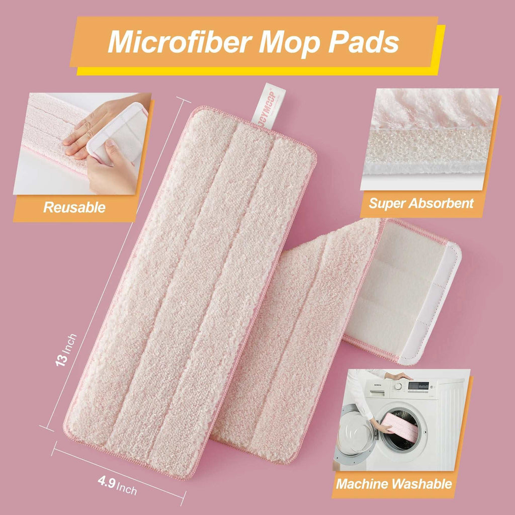 Microfiber Wet Flat Mop and Bucket Set for Home