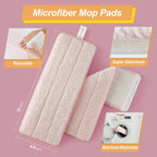 Microfiber Wet Flat Mop and Bucket Set for Home
