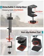 Overhead Camera Mount Desk Stand, Camera Arm Desk Mount Clamp Stand Wi