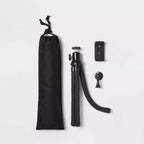 Flexible Tripod with ball head and universal mount for cameras and smartphones, lightweight and extendable to 13.75 inches