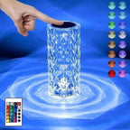 LED Lamp Crystal RGB Table Light Touch Atmosphere Diamond Rose Thanksgiving Gift