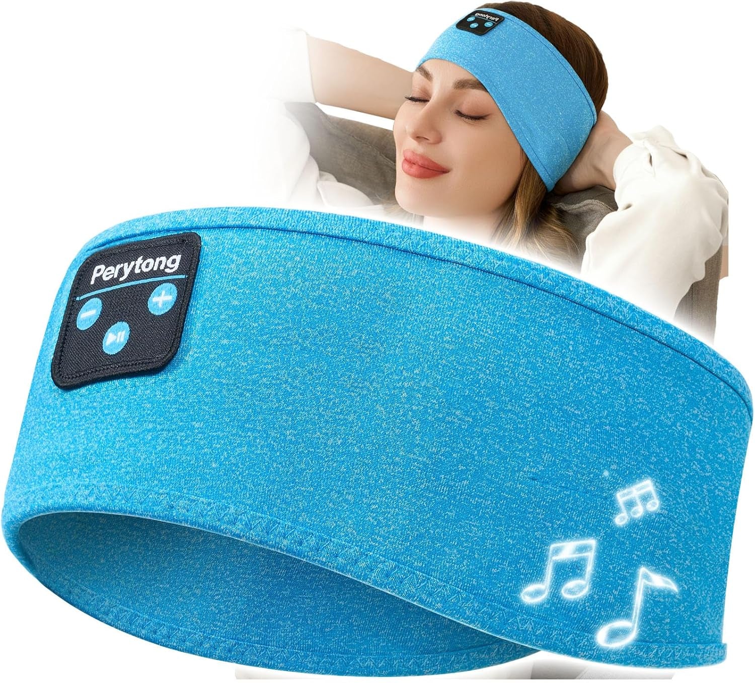 Sleep Headphones Wireless, Bluetooth Sports Headband Headphones with Ultra-Thin HD Stereo Speakers Perfect for Sleeping,Workout,Jogging,Yoga,Insomnia, Air Travel, Meditation (Purple)