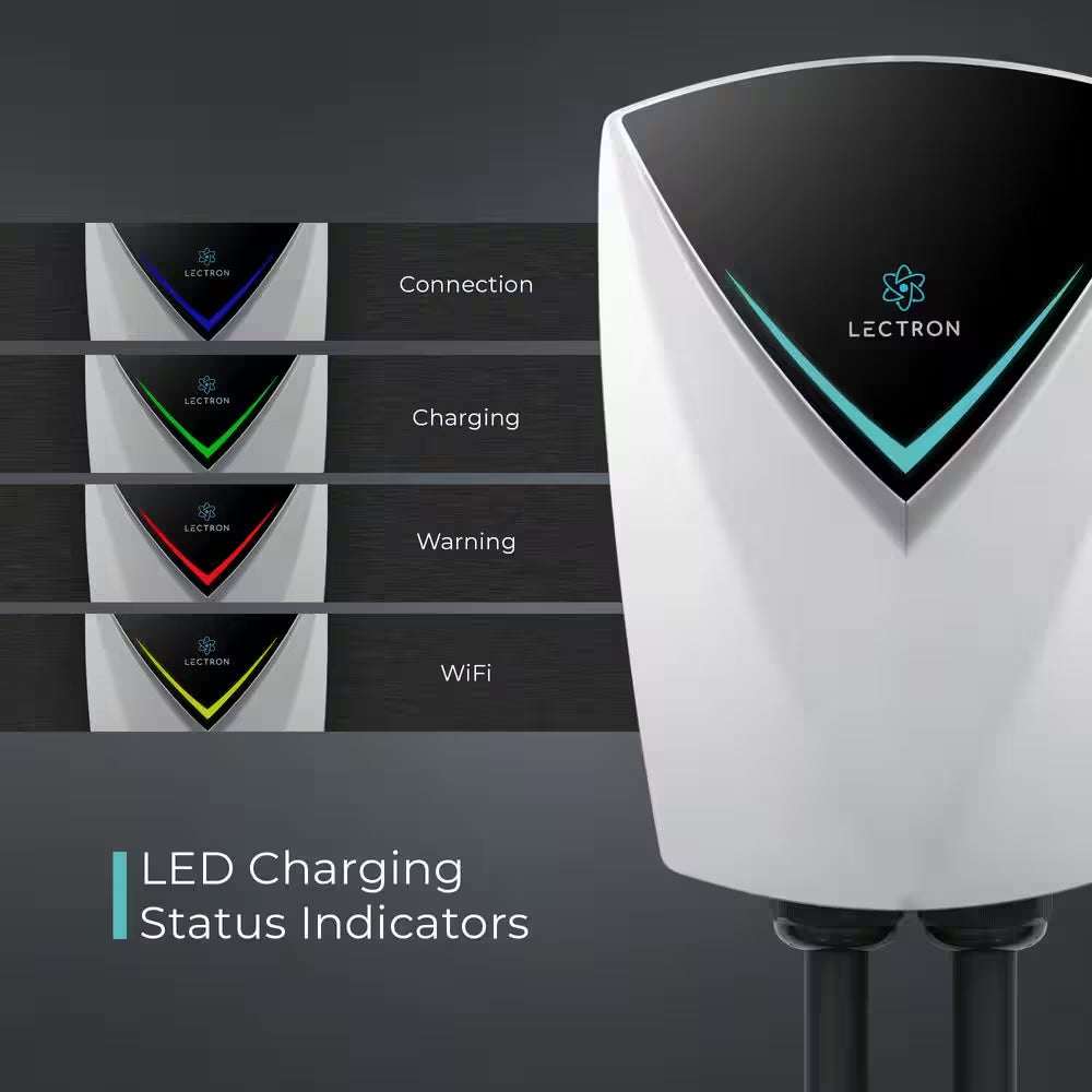 Tesla (NACS) V-Box Pro Electric Vehicle Charging Station (Wi-Fi) 48 Amp with App Control-Level 2-EV Charger (240-Volt)