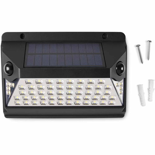 1000 Lumen Motion Sensor Flood Light, 2.34 X 8.19 X 5.85", Solar and Battery Powered