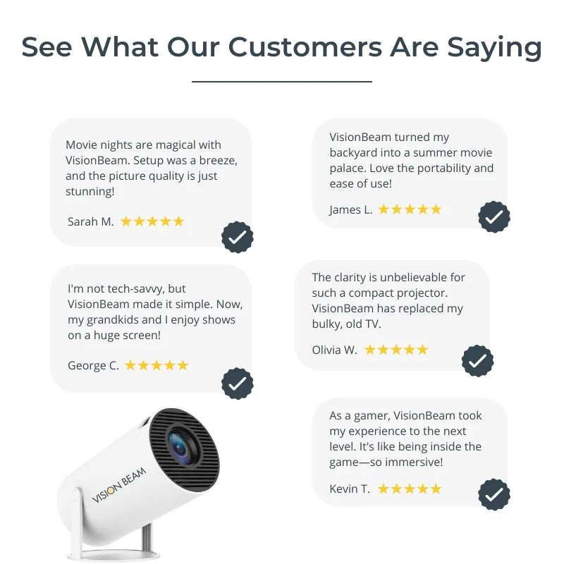 Transform Your Space with Vision Beam™ - The Ultimate Home Theater Experience Anywhere