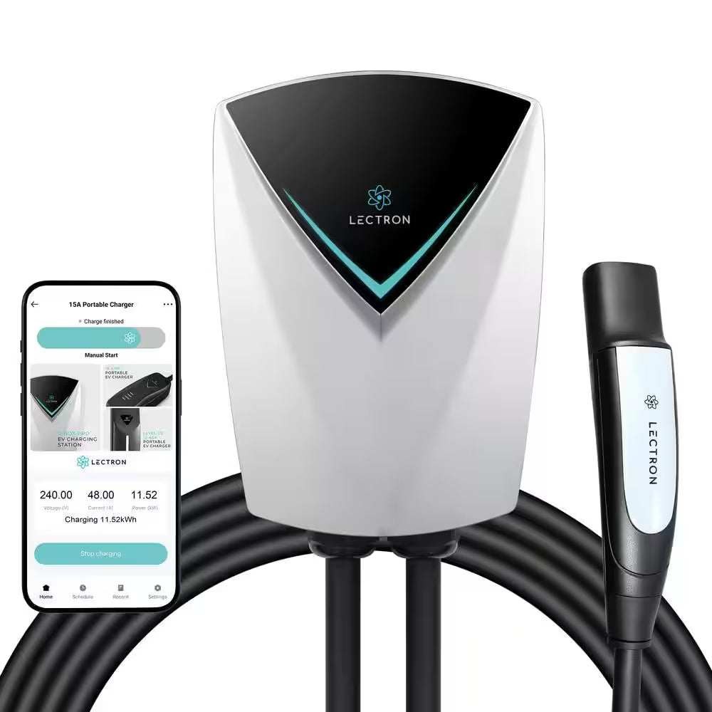 Tesla (NACS) V-Box Pro Electric Vehicle Charging Station (Wi-Fi) 48 Amp with App Control-Level 2-EV Charger (240-Volt)
