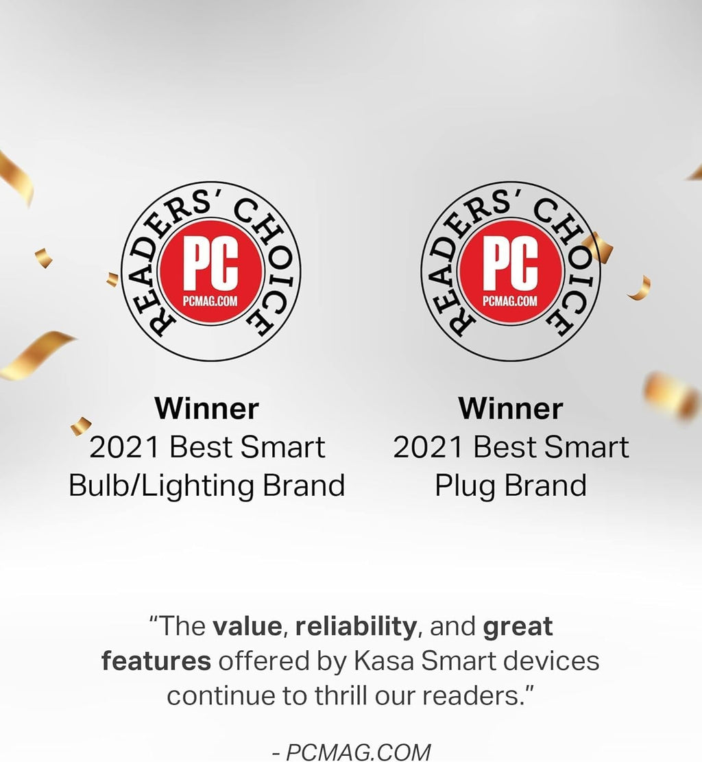 Kasa Smart Wifi Bulbs A19 9W – 16 Million Colors + Warm/Cool White, Alexa/Google