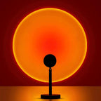 Sunset Lamp, Sunset Light Projection Lamp Led, Romantic Visual Led Light,180 Degree Rotation Sunset Light USB Sunset Glow Light Warm Romantic Visual Night Decorative Lights for Photo Blog
