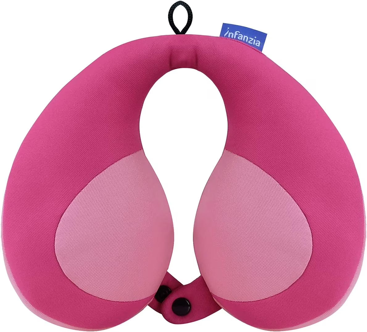 NFANZIA Chin Supporting Travel Neck Pillow for Kids, Prevent Head from Falling Forward, Comfortably Supports Head, Neck and Chin, Pink